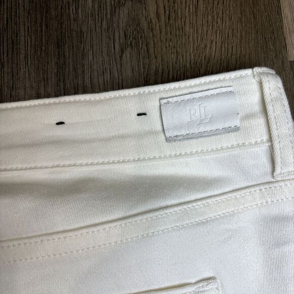 LAUREN RALPH LAUREN RLL Jeans Women's 16‎ White Premier Straight Stretch - Picture 4 of 10